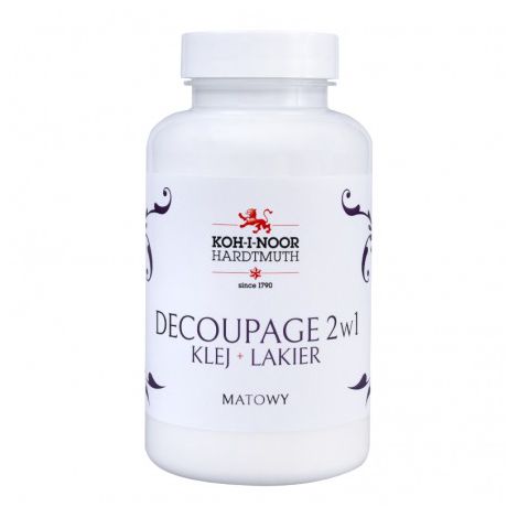 Klej i lakier do decoupage Koh-i-Noor 2w1 Matowy, 200ml